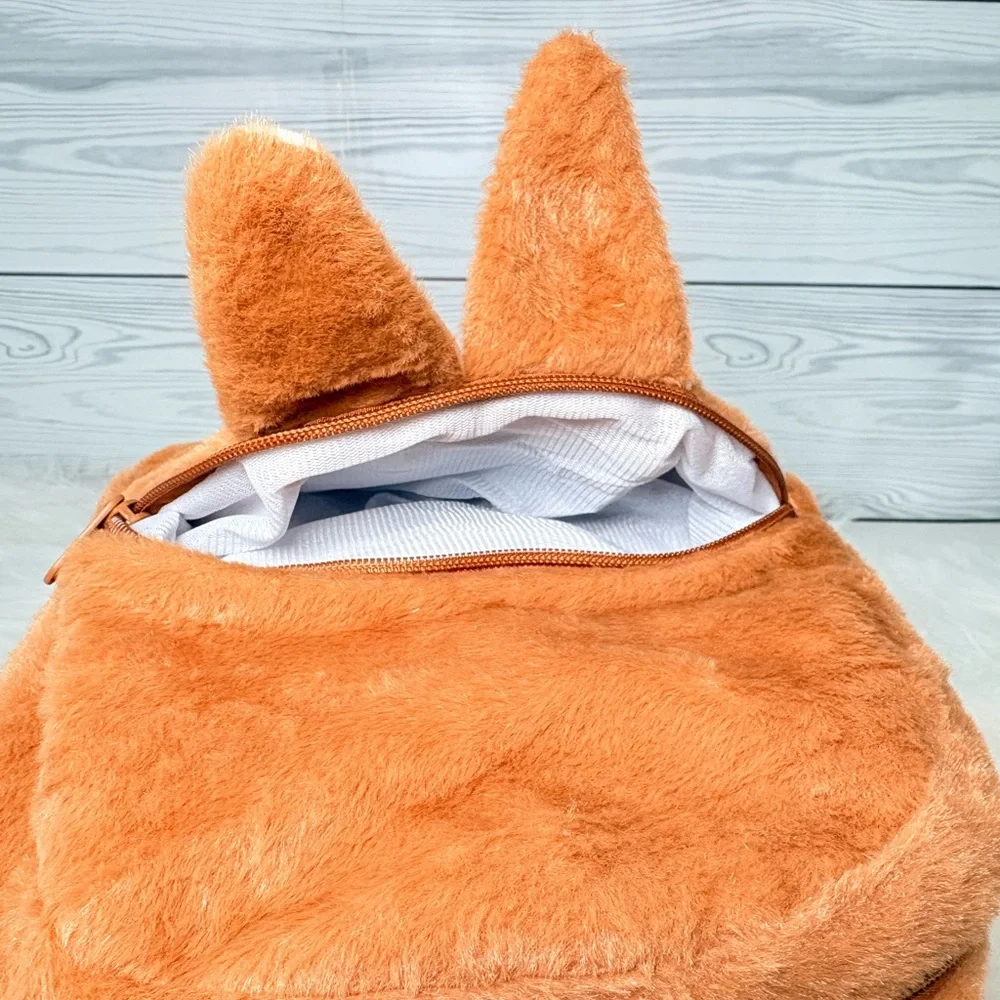 Tan Labubu‎ Plush Backpack